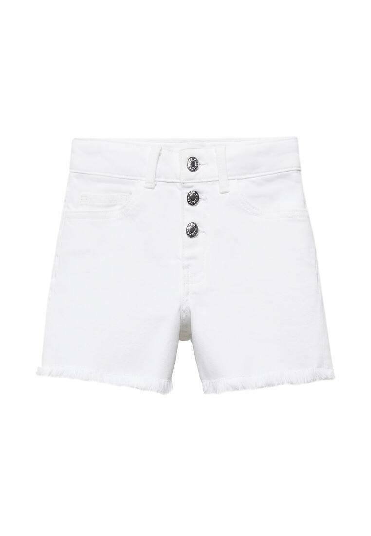 Mango Kids Kratke hlače od trapera - white