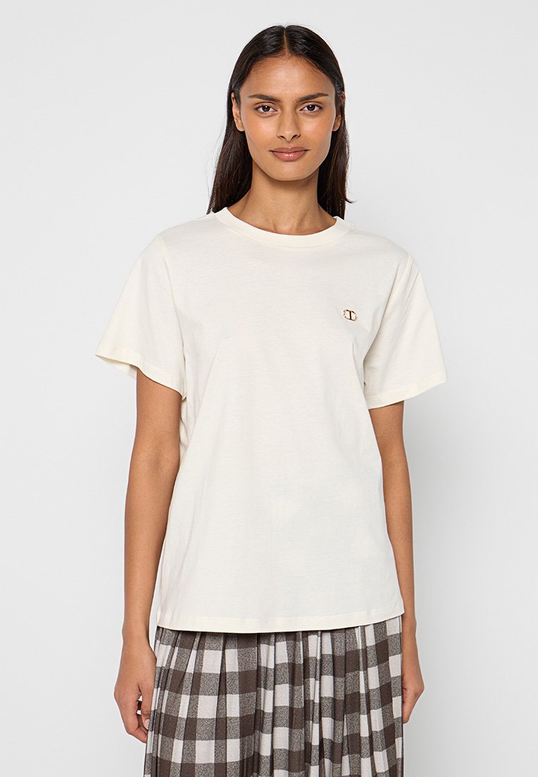 TWINSET T-shirt basic crème