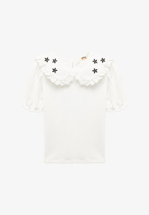 Koton FLOWER EMBROIDERED - Blouse - beige