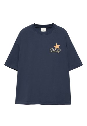 PULL&BEAR, T-shirt con stampa - dark blue