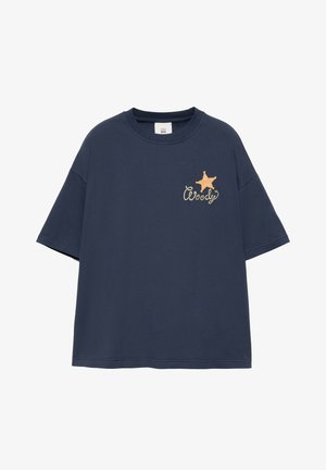 PULL&BEAR, T-shirt con stampa - dark blue