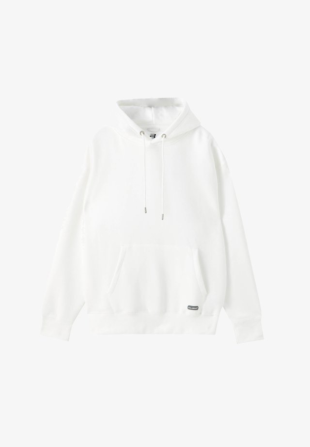 Felpa con cappuccio - white