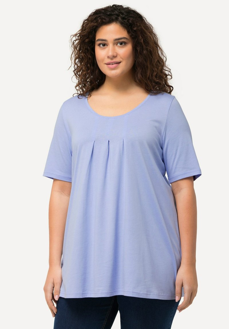 Ulla Popken GROSSE GRÖSSEN - T-Shirt basic - sky blue