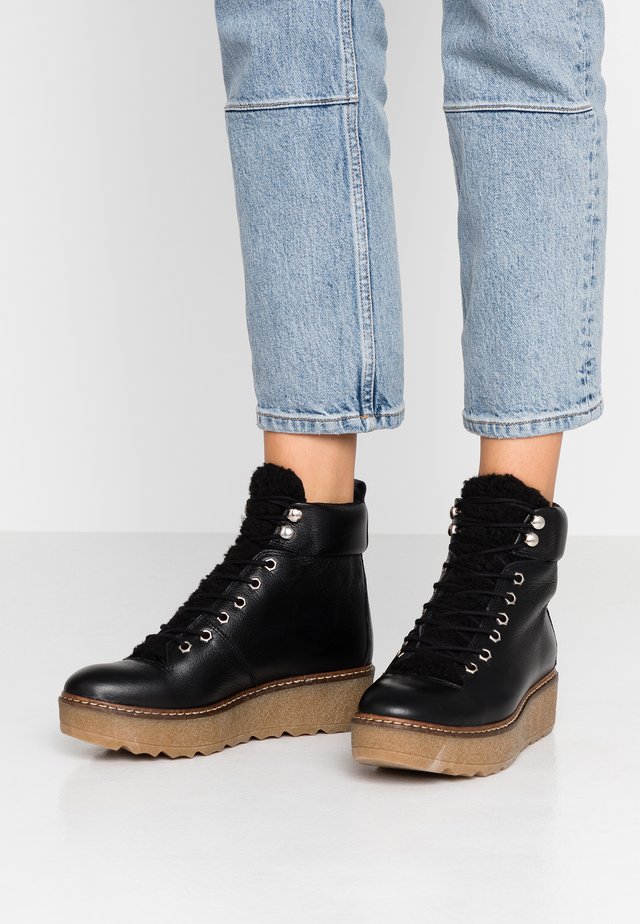 BEX - Platform ankle boots - black