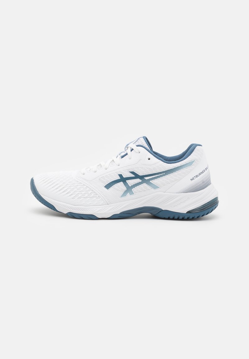 ASICS NETBURNER BALLISTIC 3 - Chaussures de volley - white/vintage indigo