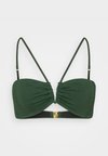 BANDEAU - Horní díl bikin - dark green