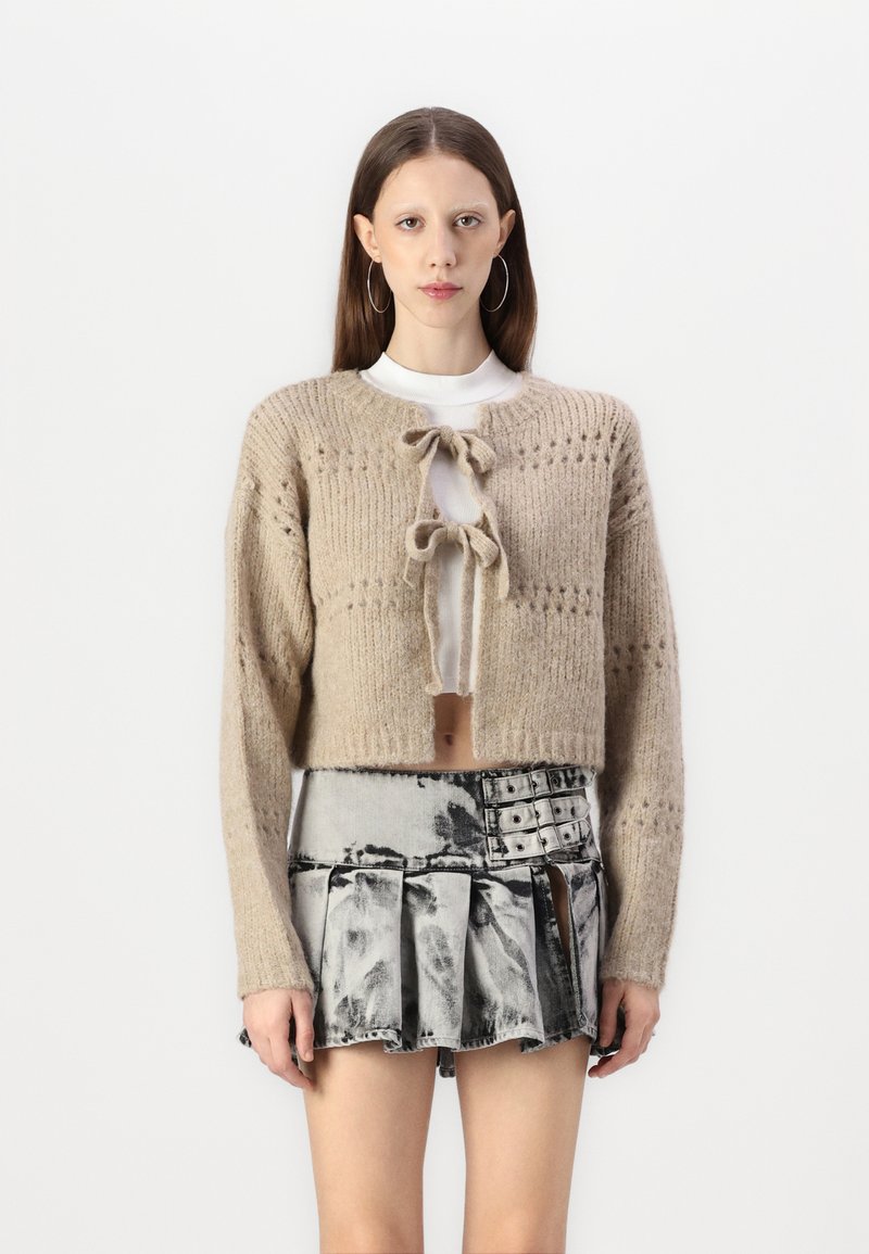 Vero Moda VMADELINA LS TWO WAY  - Cardigan - silver mink melange