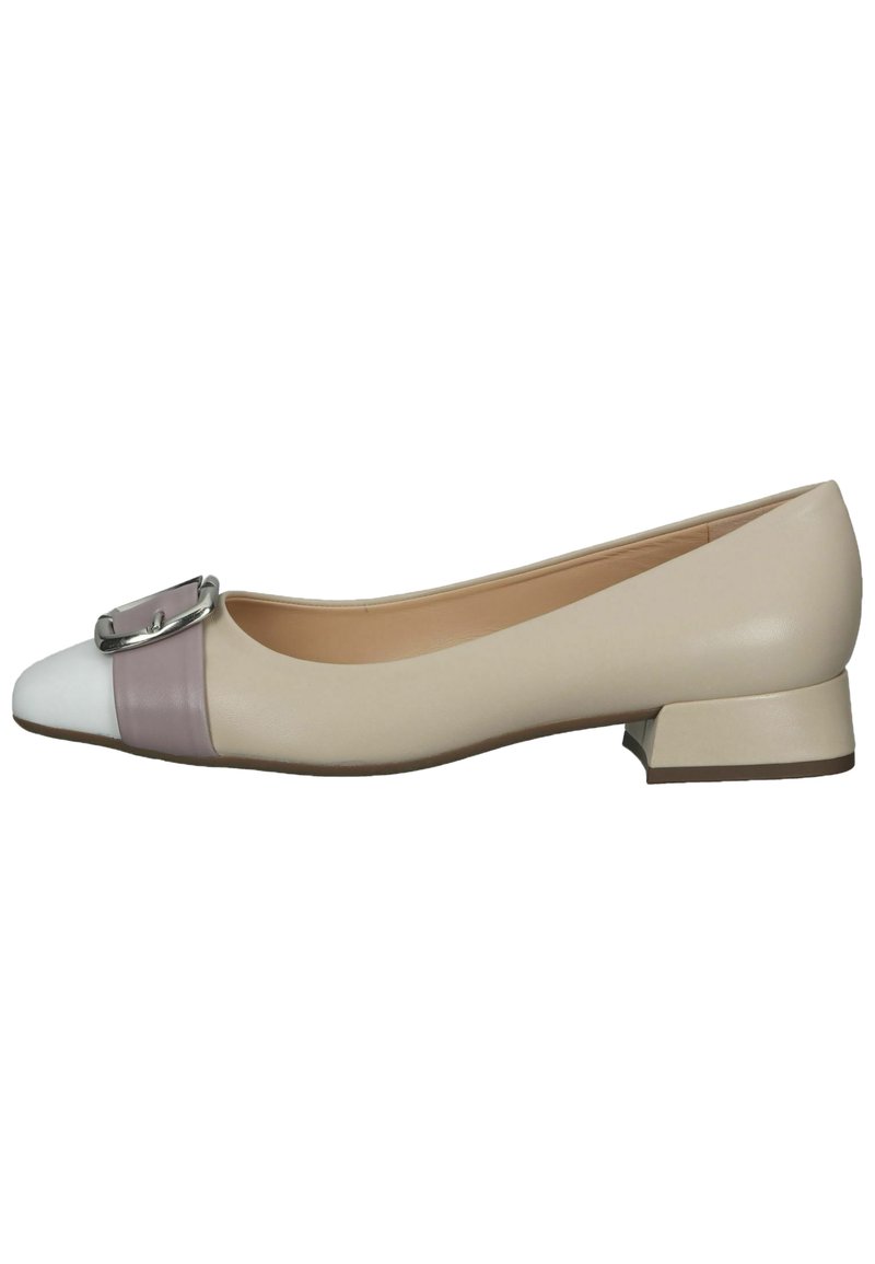 Damen Klassische Ballerinas | Peter Kaiser Klassischer Ballerina beige/weiß - PZ11560 Damen Klassische Ballerinas | Peter Kaiser Klassischer Ballerina beige/weiß - PZ11560