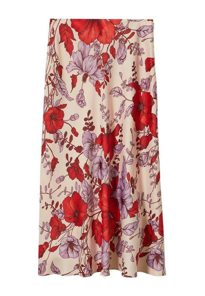 Mango A-lijn rok rood Mango A-lijn rok rood