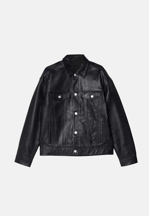 Won Hundred EZRA - Kožená bunda - washed black