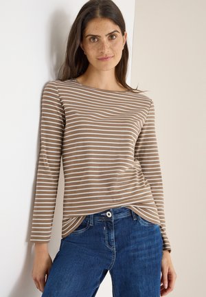 GESTREIFTES - Longsleeve - braun