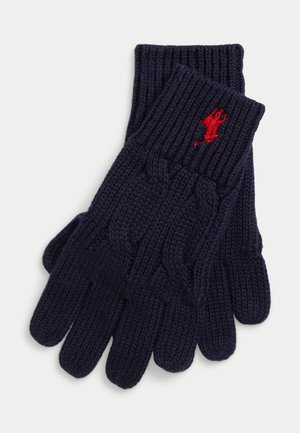 Polo Ralph Lauren CABLE KNIT COTTON GLOVE UNISEX - Γάντια - navy