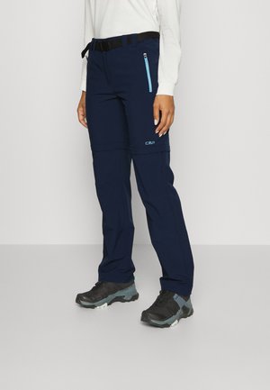WOMAN ZIP OFF PANT - Outdoorové kalhoty - blue cielo