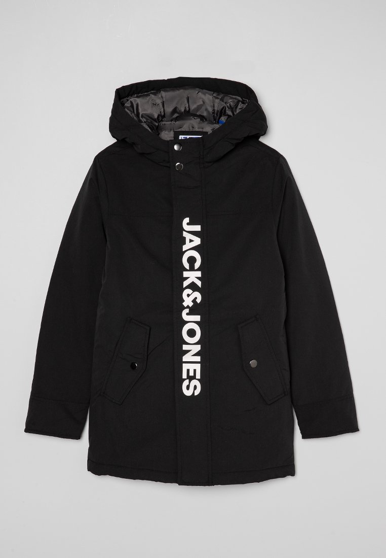Jack & Jones Junior Wintermantel zwart