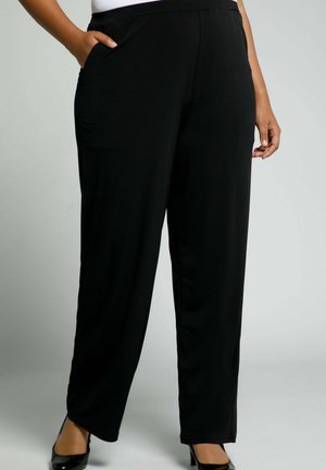 RELAXED FIT  ELASTIKBUND - Pantaloni - schwarz