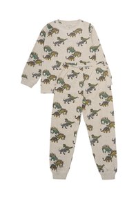 Minymo LONG SLEEVES SET ALL OVER PRINT - Pyjama - beige melange
