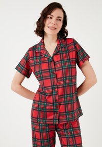 LELA REGULAR FIT - Komplet pidžame - red black