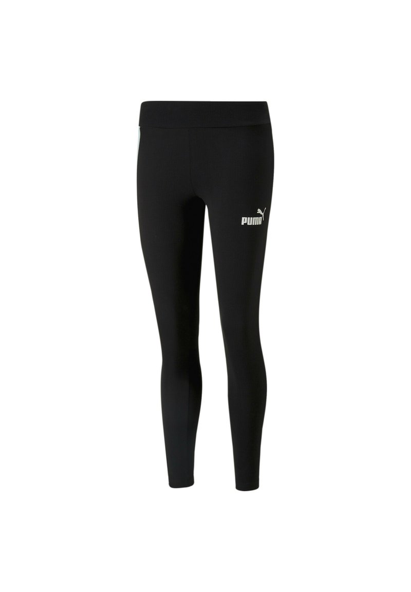 Puma AROUND THE BLOCK  - Legging (type pantalon) - black light aqua