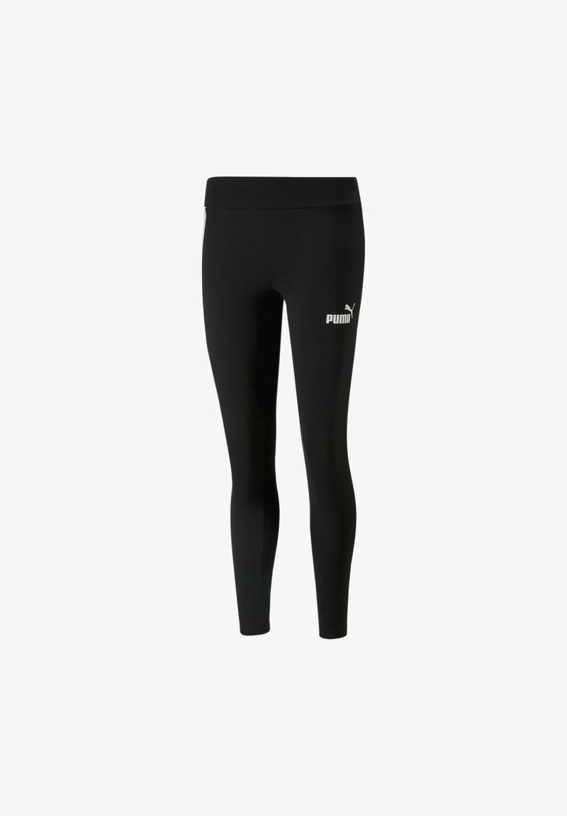 Puma AROUND THE BLOCK - Legíny - kalhoty - black light aqua