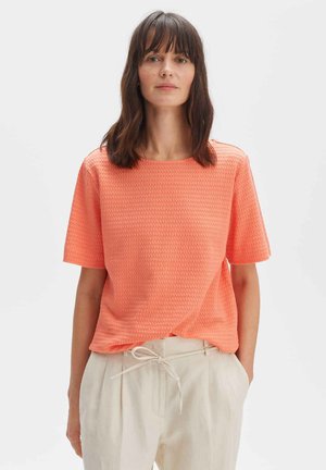 OPUS T-Shirt basic - peachy coral