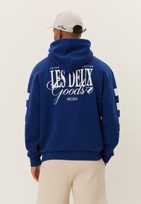 Les Deux - GOODS - Hoodie - blue/white Thumbnail Image 1