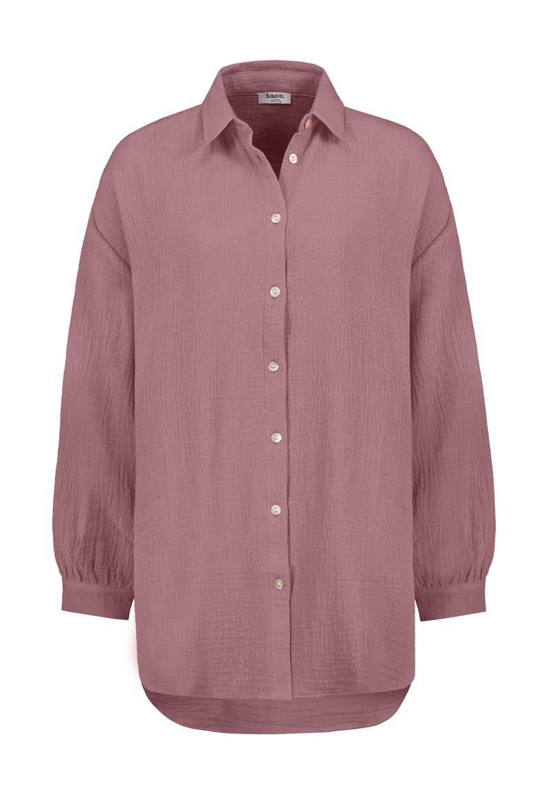 Sublevel LEGERE LOOK MIT KNOPFLEISTE - Button-down blouse - rosa