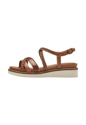 Tamaris Keilsandalette - cognac