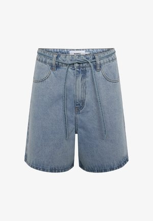 VENEDA - Pantaloni scurți din denim - light blue