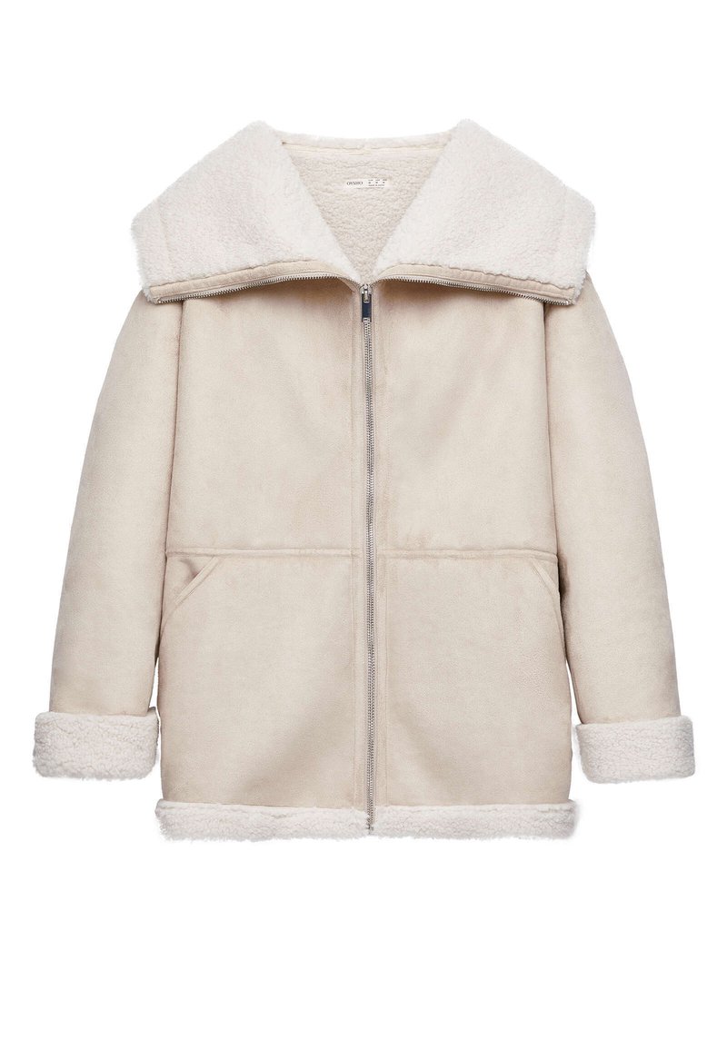 OYSHO Wintermantel beige