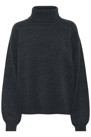 Gestuz MANZI ROLLNECK - Jumper - deep graphite
