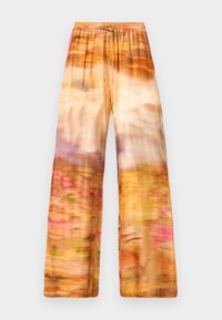 PANTALONE STAMPA PAESAGGIO - Pantalon classique - beige/pink