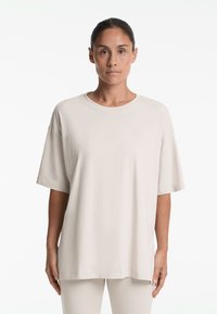 OYSHO SHORT SLEEVE - T-shirt basique - stone