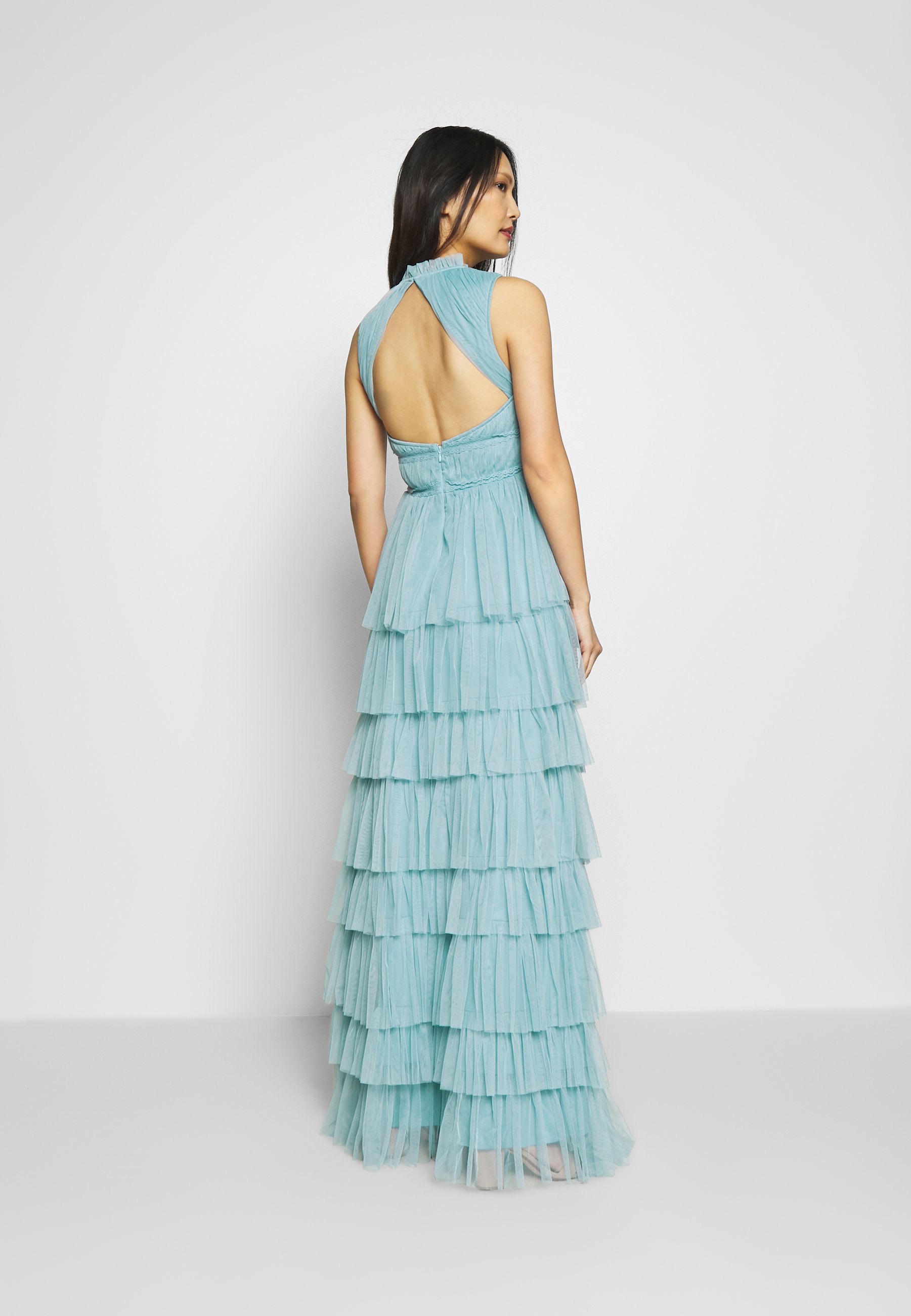 cornflower blue occasion dress