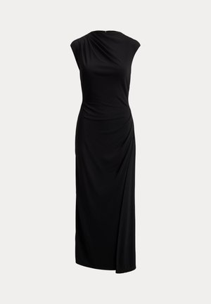 Lauren Ralph Lauren, PLEATED JERSEY BOATNECK MIDI DRESS - Maxi šaty - black