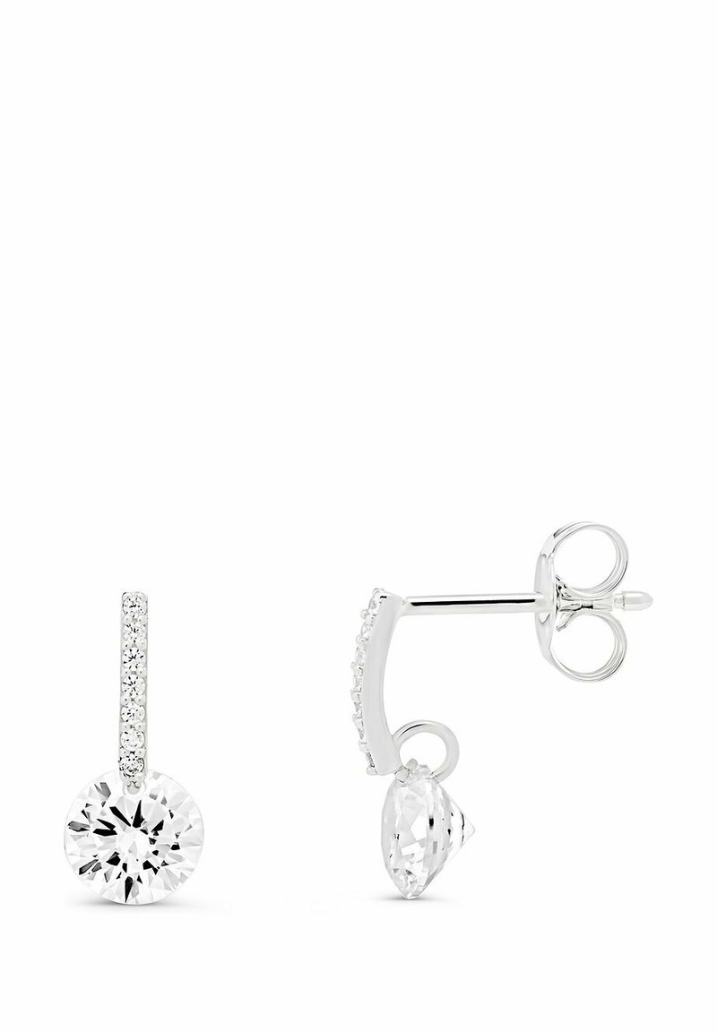 FAVS ZIRKONIA - Orecchini - weißgoldfarben