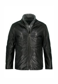 Kožená bunda - black
