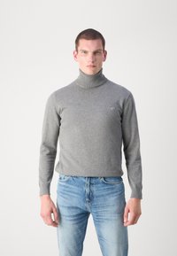 GANT CLASSIC ROLLERNECK - Vesta - dark grey melange