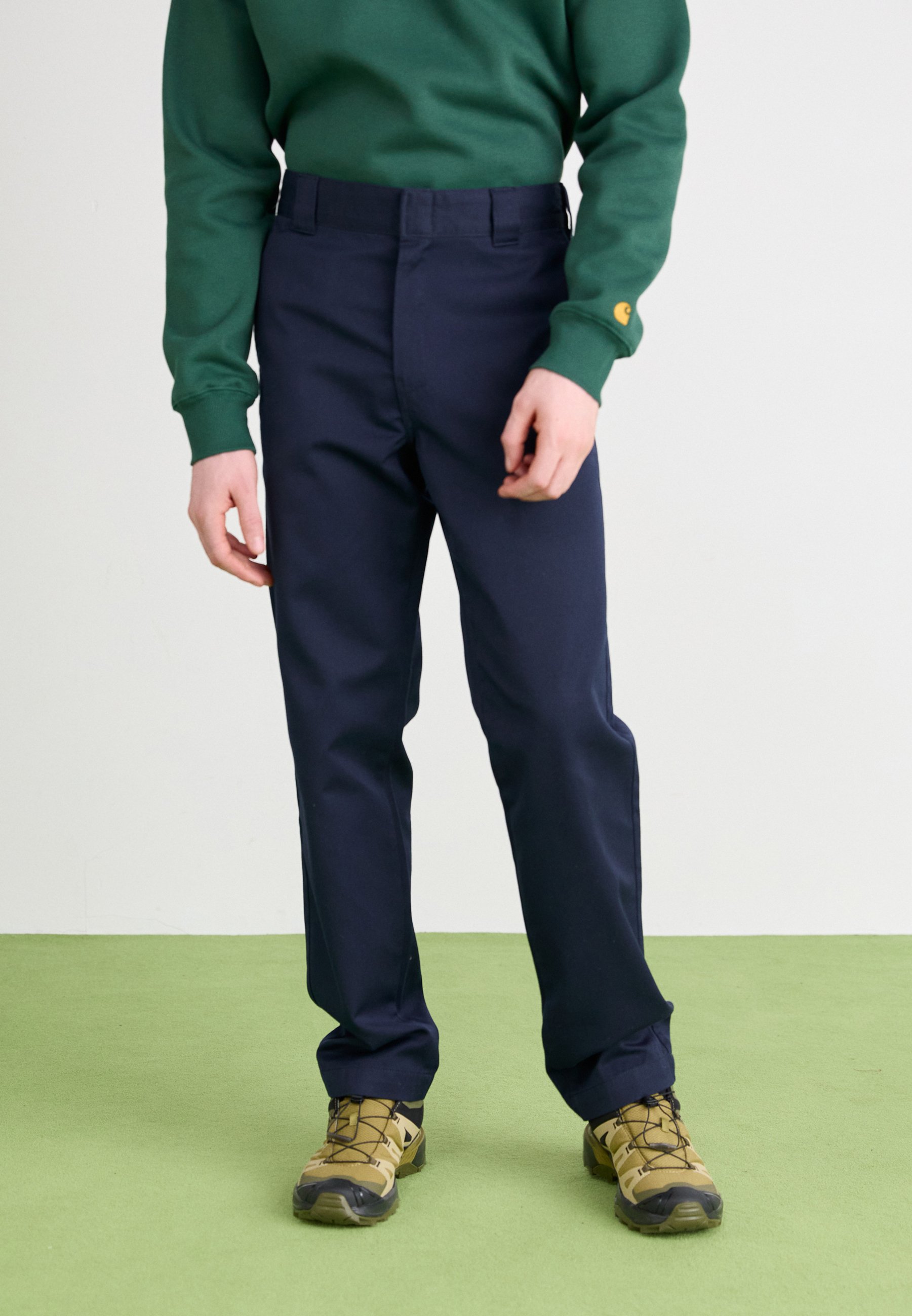 Carhartt WIP MASTER PANT - Trousers - dark navy rinsed/dark blue -  Zalando.co.uk