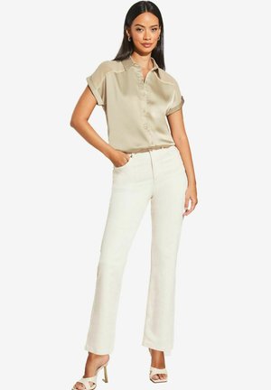 REGULAR FIT - SHORTS SLEEVE BUTTON THROUGH - Skjortebluser - gold
