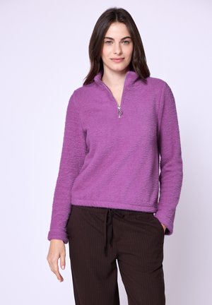 KUSCHELIGES SHIRT MIT ZIPPER - Felpa in pile - pink