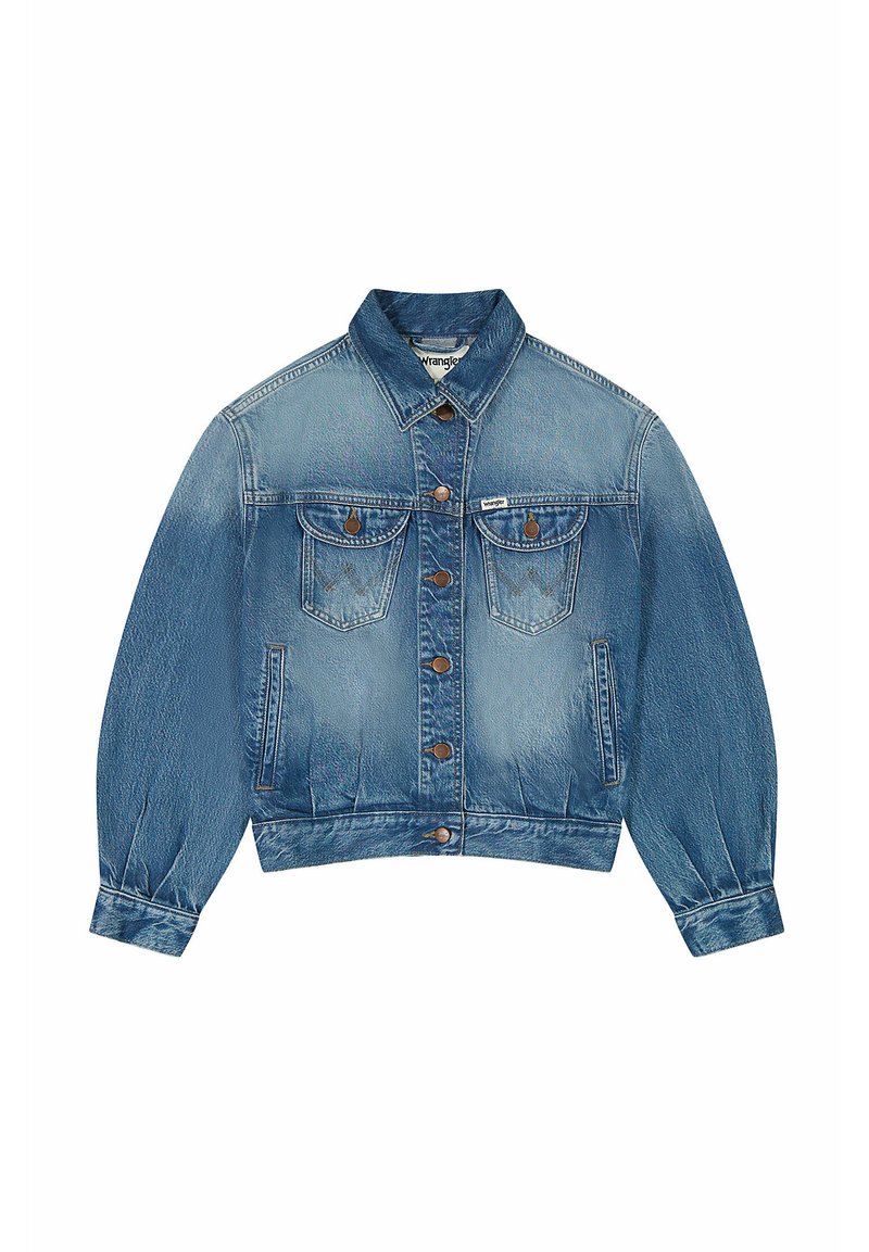Wrangler Spijkerjas blauw denim/bluedenim