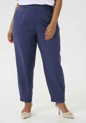 Trousers - blue indigo melange