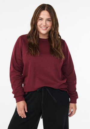 MIT FRANSEN - Sweatshirt - tawny port