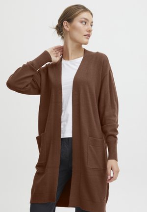 Oxmo OXRITIANA - Strickjacke - brunette melange