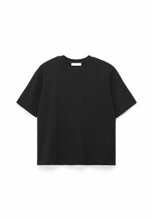 NA-KD, OVERSIZED HEAVY T-SHIRT - T-shirt basic - black