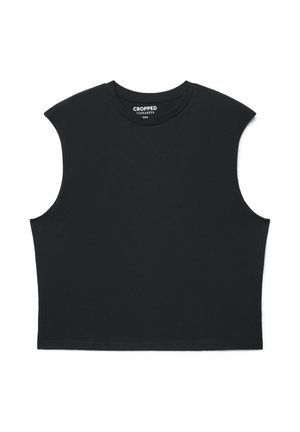 CROP SMANICATA - Top - nero