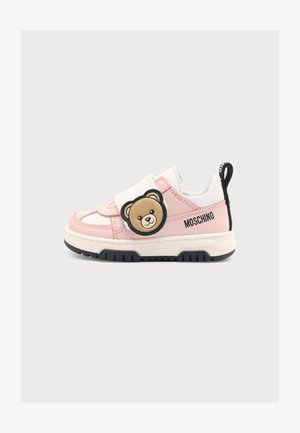 MOSCHINO, UNISEX - Baskets basses - pink/white/black