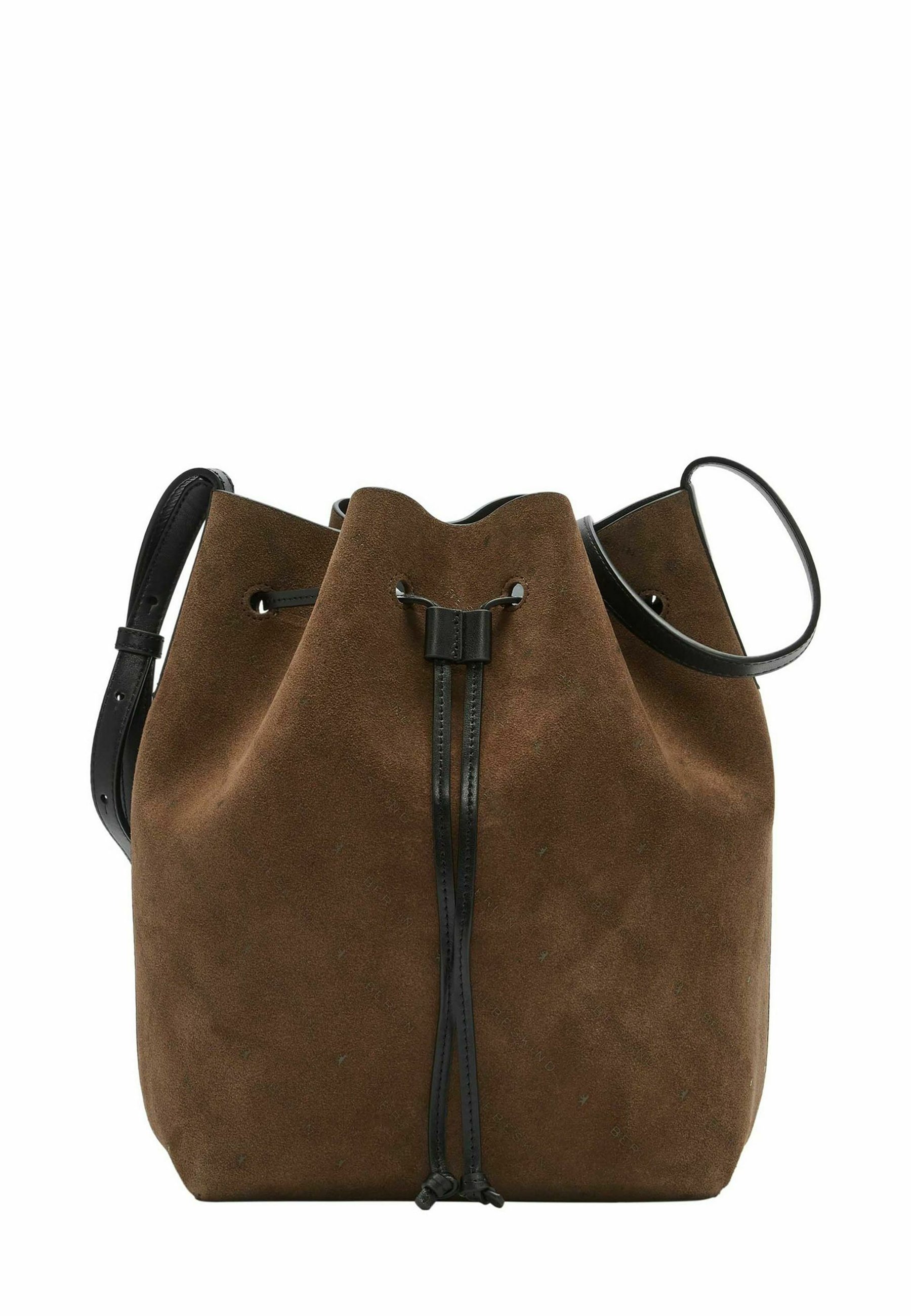 Tote Bag Liebeskind Tasche Braun Wildleder Liebeskind Suede Paper