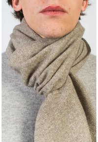 Dalle Piane Cashmere HERRINGBONE - Sciarpa - taupe