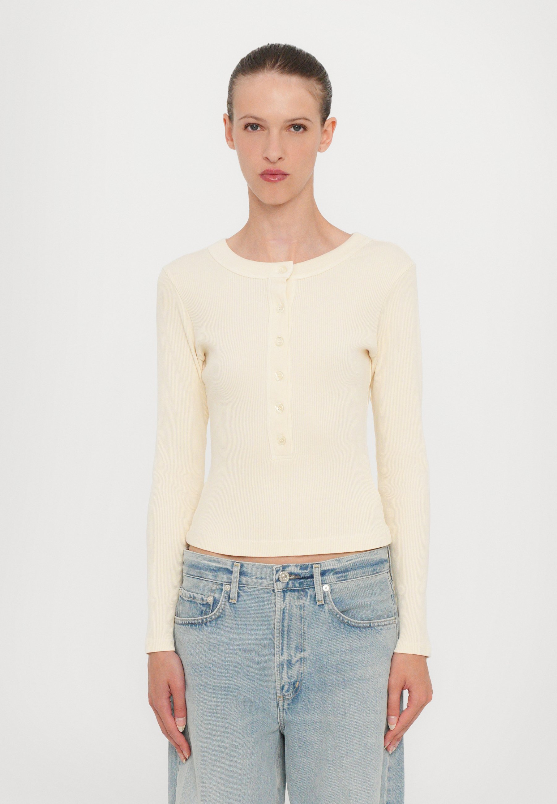 Citizens of Humanity VARRA HENLEY - Long sleeved top - dune/beige 